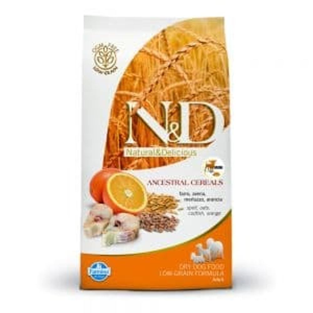 Корм N&D Low Grain DOG GODFISH&ORANGE Adult mini 800 gr