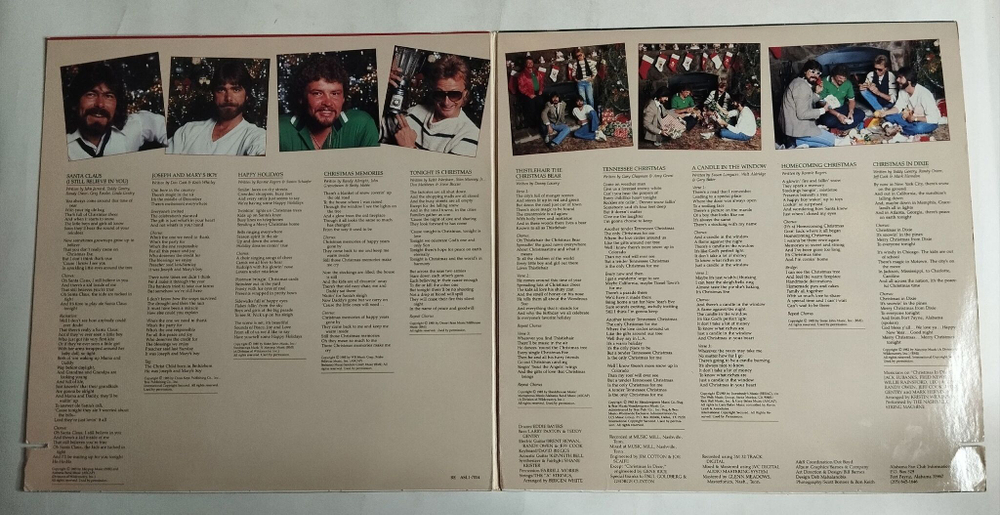 Винтажная виниловая пластинка LP Alabama Christmas (USA 1985)