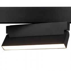 Магнитный трековый светильник ЭРА TRM20-2-22-12W3K-B для системы NOVA 48V 12Вт 3000К заливающий свет черный