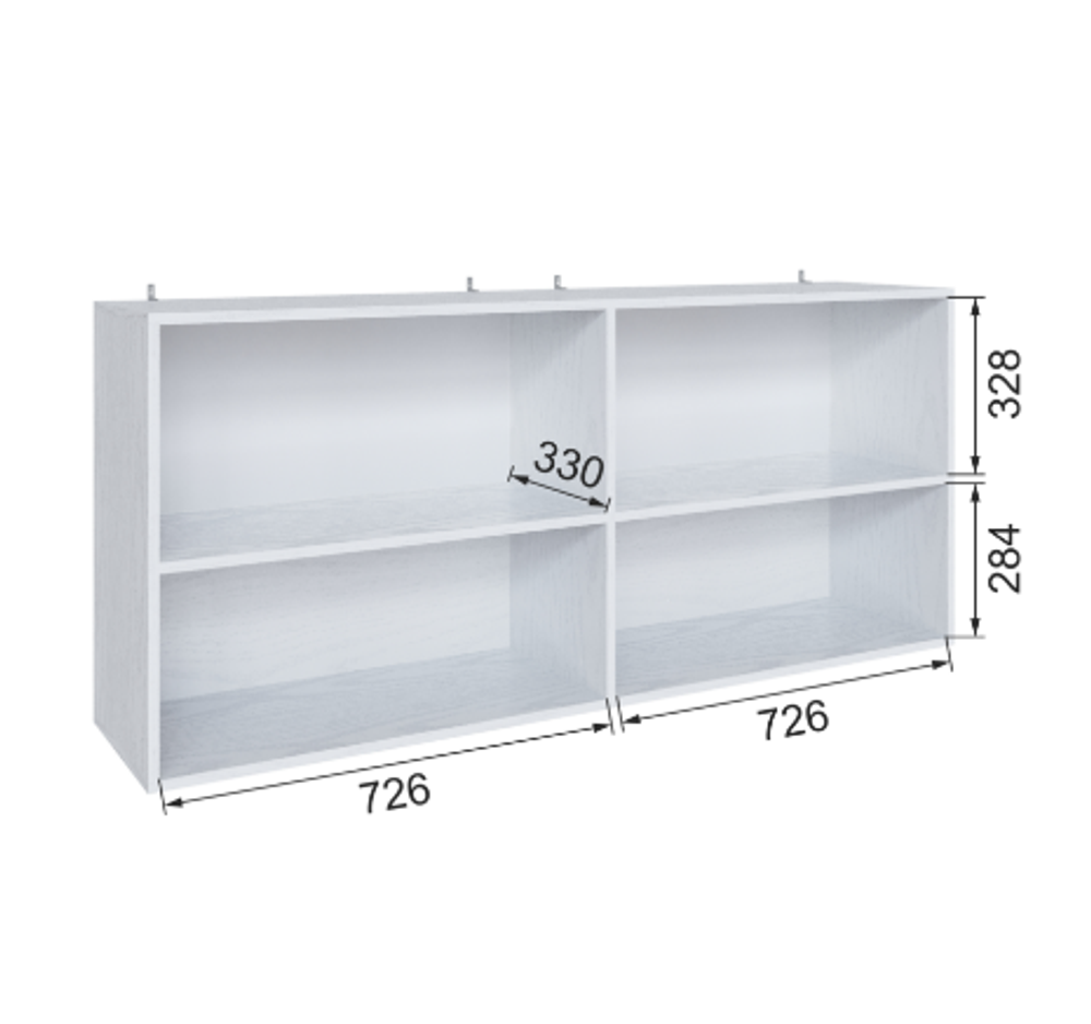 Полка навесная Бруклин 150ГНГ-4