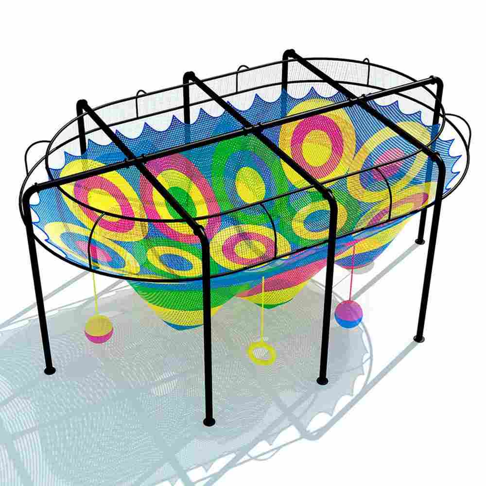 Верёвочный игровой комплекс «Нескучайка» 10×7×4 м