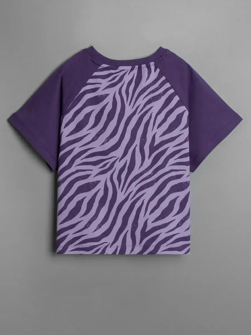 Хлопковая детская футболка с принтом зебры