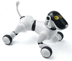 Интеллектуальный щенок-робот собака Дружок APP (русифицированная) - RT18023 цвет белый