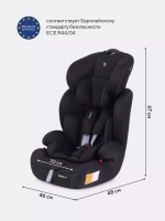 Автокресло ZY10 "Spark" RANT basic (Black) группа 1-2-3 (9-36 кг)