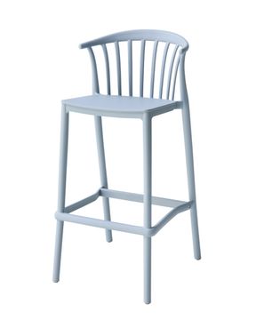 Стул полубарный Campo пластик голубой