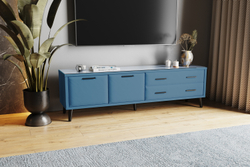 Тумба ТВ Виго 1,6, Светло-голубой