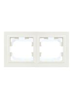 BRITE Рамка 2-местная IP44 РУ-2-БрБ-44 белый IEK