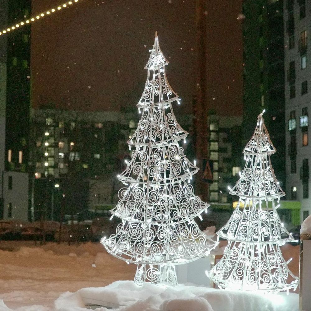 Световая фигура «Елочка» ажурный каркас