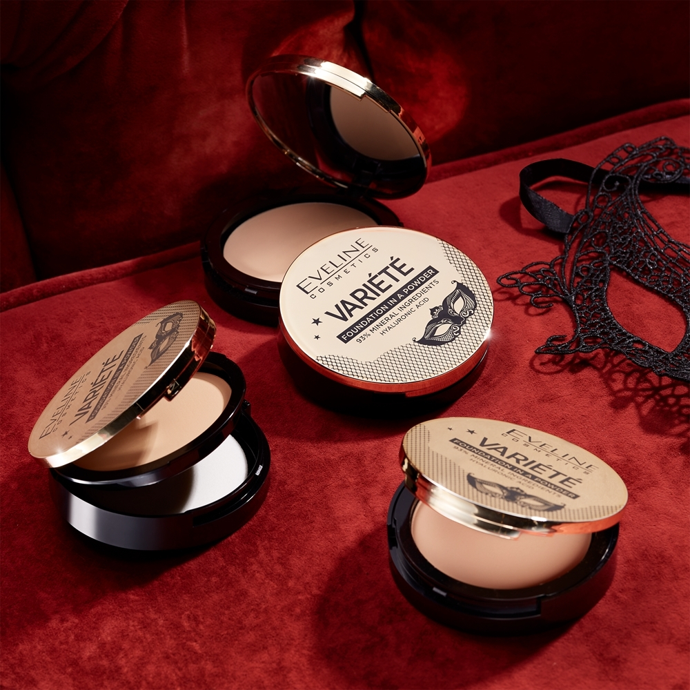 Eveline Cosmetics Variete - Компактная минеральная пудра с аппликатором, 8 g