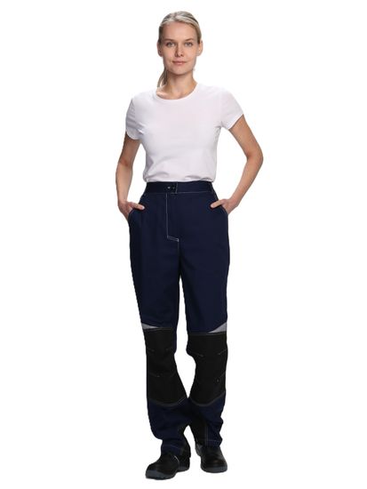 Костюм женский "Формула-1" (куртка+брюки) т.синий/васильковый/черный