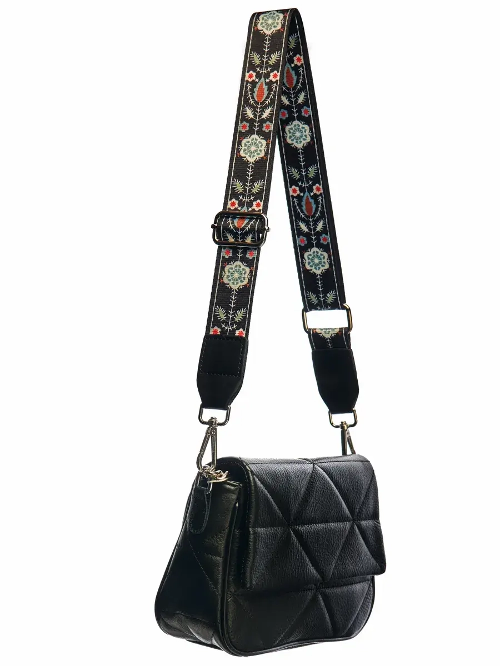 Ремень для сумки на плечо тканевый съемный.