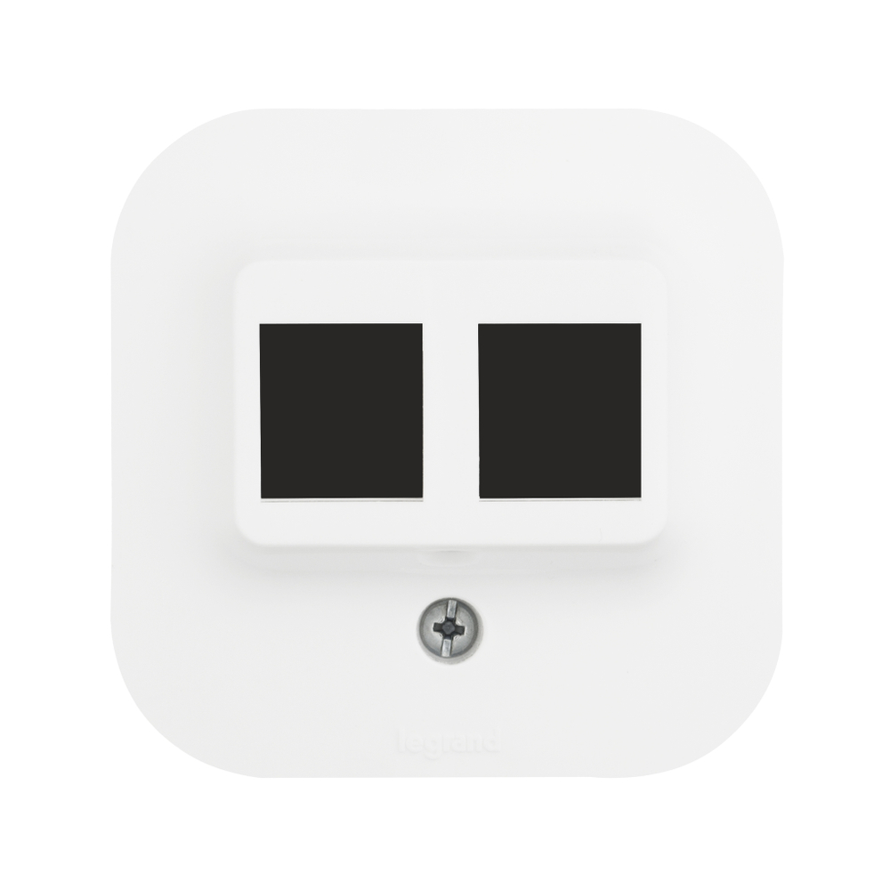 Адаптер для розеток RJ45 Keystone белый Quteo Legrand