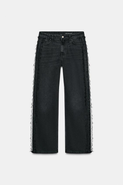 ZARA ДЖИНСЫ Z1975 REGULAR FIT С ВЫСОКОЙ ПОСАДКОЙ, ЧЕРНЫЙ