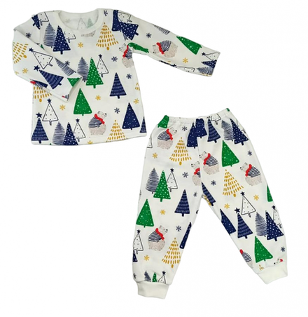 Пижама теплая 903/77 ёлочки