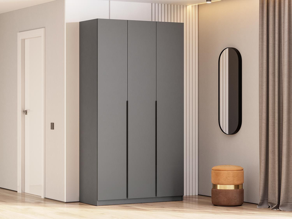 ШК 5 шкаф 1200 + полки 1 комплект / Графит