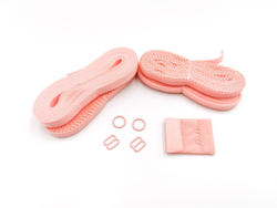 Набор резинок и фурнитуры №21, флорида (розово-коралловый)