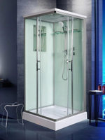 Душевая кабина WeltWasser  WW500 LAINE  802 80х80 см,  прозрачное стекло, поддон низкий, крыша