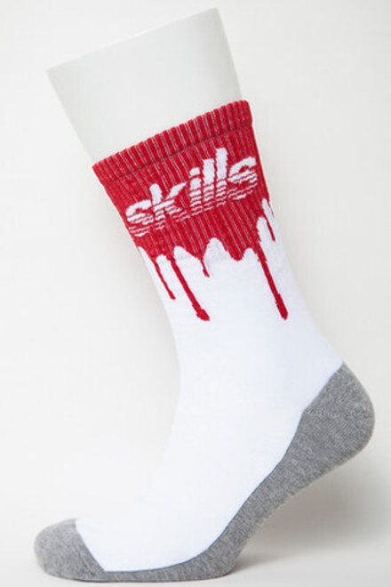 Носки SKILLS Кровь Белый/Белый
