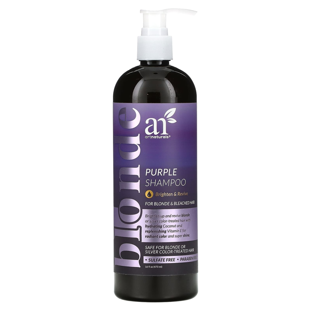 artnaturals, фиолетовый шампунь, для светлых и обесцвеченных волос, 473 мл (16 жидк. унций)