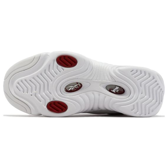 Reebok Винтажные баскетбольные кроссовки MID Топ Белый и красный Унисекс