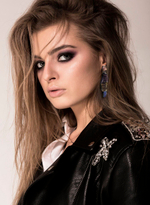 Аллигатор / Alligator, earrings,  Aurum