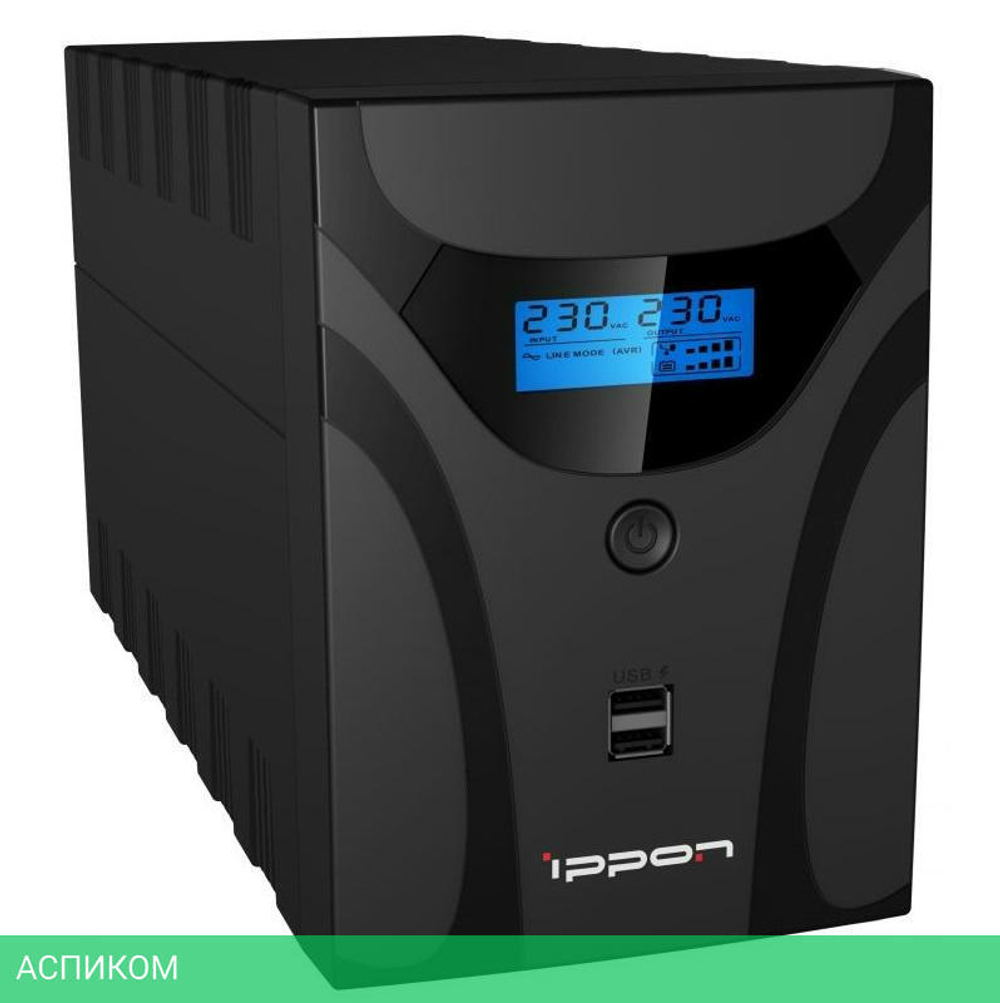 Источник бесперебойного питания Ippon Smart Power Pro II Euro 2200 черный (1029746)