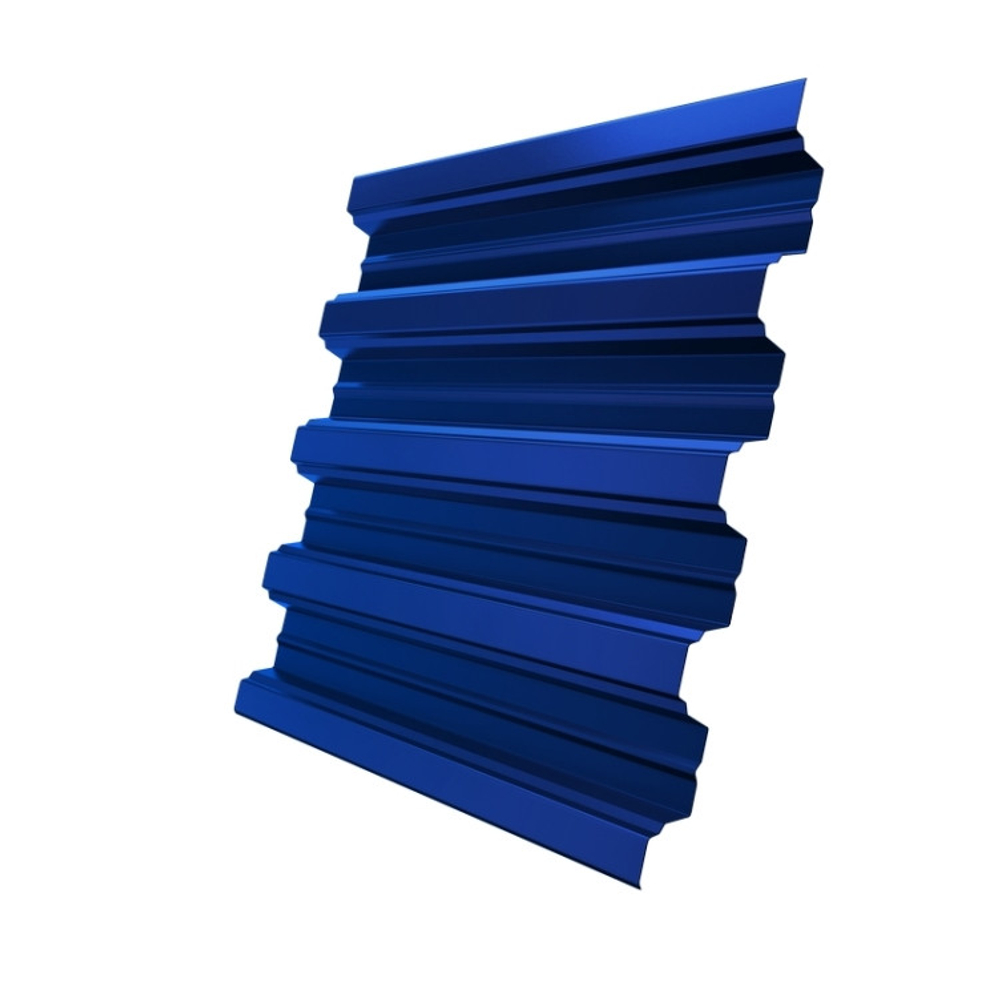 Профнастил Н75 Grand Line Optima Pe 0,7 мм RAL 5005 сигнальный синий