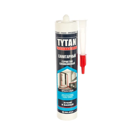 Герметик силиконовый TYTAN Professional санитарный бесцветный, 280 мл