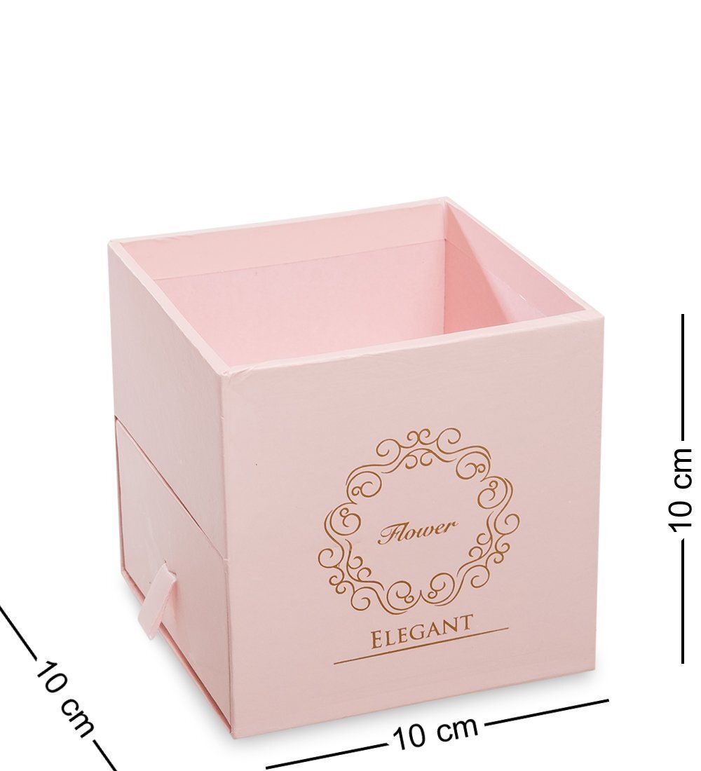 WG-100-D Коробка подарочная «Букет с сюрпризом» цв.розовый