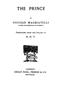 The prince | Machiavelli Niccolò