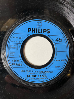 Винтажная виниловая пластинка LP Serge Lama Dans Ma Garconniere (France 1975) 7 дюймов