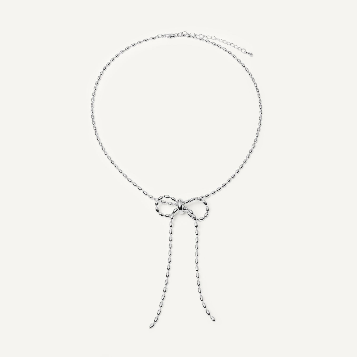 Колье Precious Bow Necklace - Silver