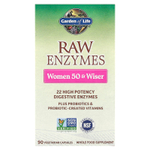 Garden of Life, RAW Enzymes, ферменты для женщин от50 лет, 90 вегетарианских капсул