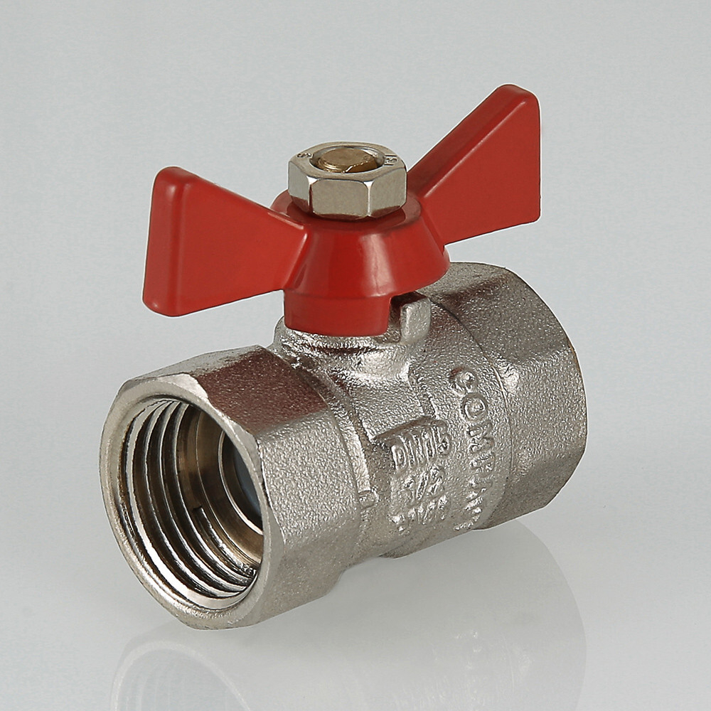 Кран шаровой VALTEC COMPACT рукоятка бабочка вн.-вн.
