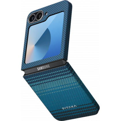 Чехол Samsung Galaxy Z Flip6 Pitaka Woven MagEZ Case 5 (Moonrise)