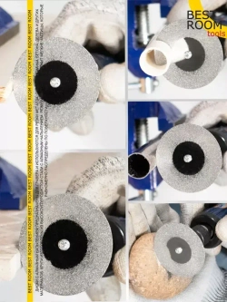 Алмазный диск для гравера и бормашины / Круг с алмазным напылением D30мм-10шт.