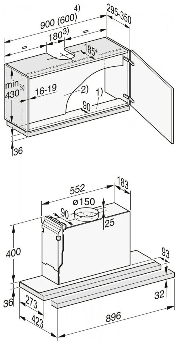 Встраиваемая вытяжка Miele DAS 2920