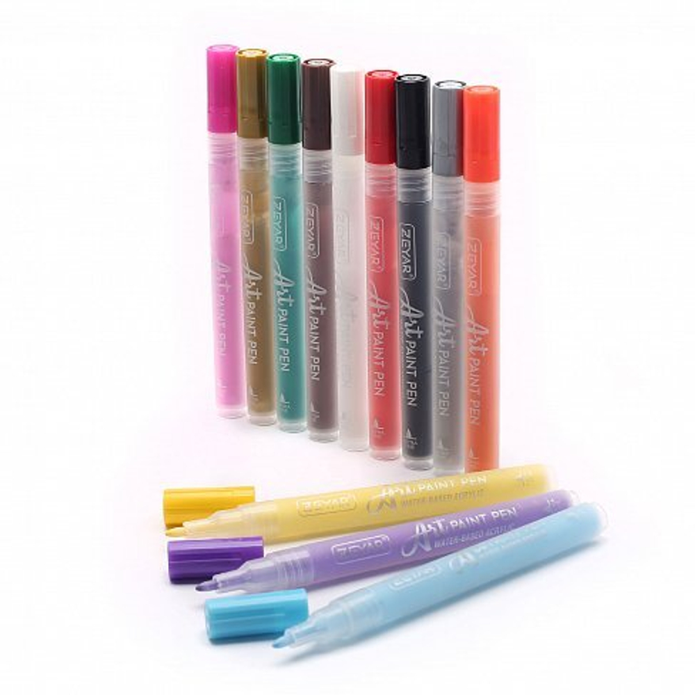 Набор маркеров Zeyar Paint marker ZP-1225 (2мм) - 12шт
