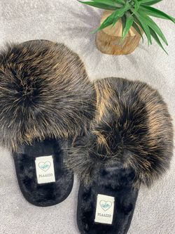 Домашние тапочки Пушистики Люкс