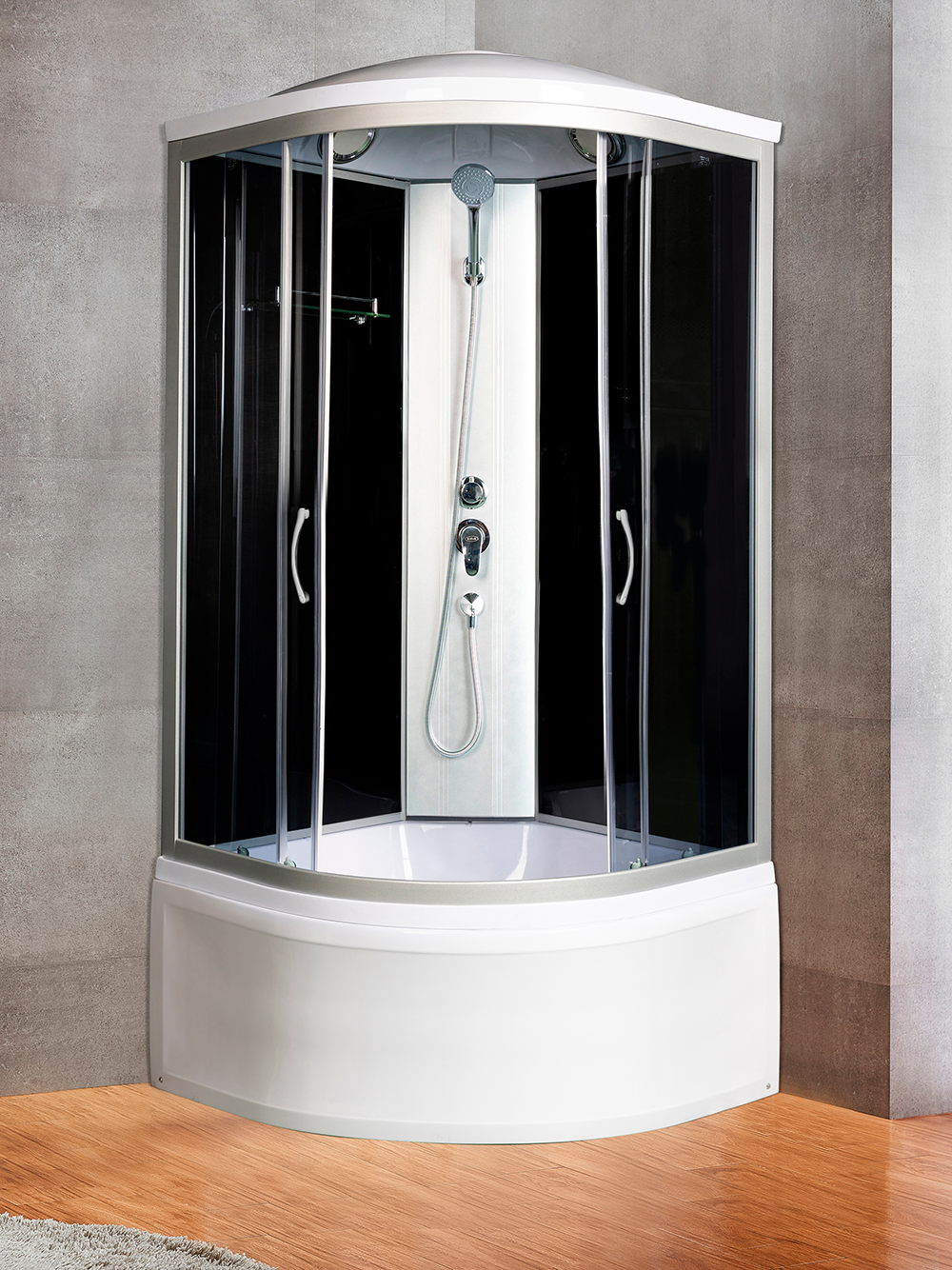 Душевая кабина RIVER DESNA XL  90/44  TH   90x90x230 10000006150 Универсальная Четверть круга