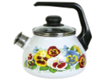 Чайник 2л со свистком "Анютины глазки"