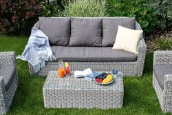 "Фабриция" лаунж-зона из искусственного ротанга, цвет серый