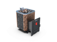 Банная печь Душа- 15 Сетка Леопард Закрытая Каменка