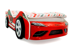 Кровать-машина Бельмарко Супра красная
