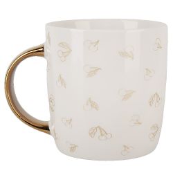 Кружка "Фруктовый сад.Вишня" v=350мл (фарфор) (подарочная упаковка)