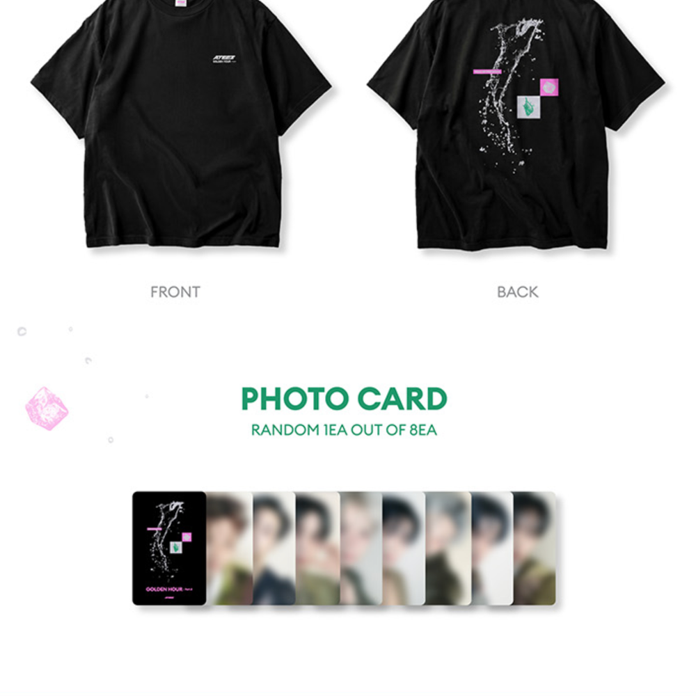 Мерч ATEEZ GOLDEN HOUR : Part.5 - SHORT SLEEVE T-SHIRT (Футболка)
