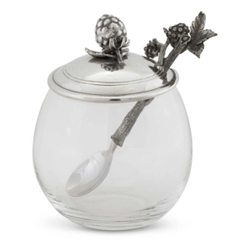 Банка для меда и джема с ложкой 0.36л Vagabond House Ежевика