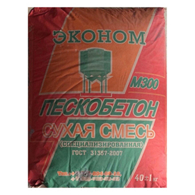 Сухая смесь Финстрой Пескобетон Эконом М-300 Специализированная 40 кг
