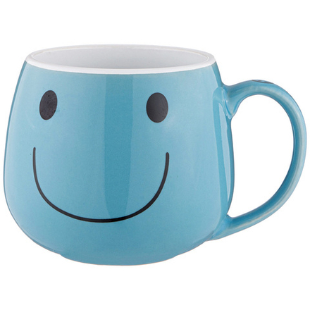 КРУЖКА КОЛЛЕКЦИЯ "ВЕСЕЛЫЙ СМАЙЛИК" 300 МЛ 9*8,2 СМ (КОР=48 ШТ.)