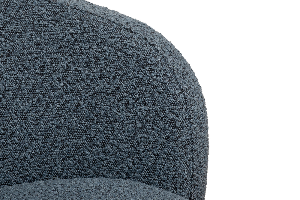 Кресло вращающееся 76x76x76см Garda Decor Napoli букле темно-серое